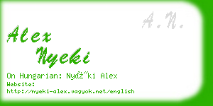 alex nyeki business card